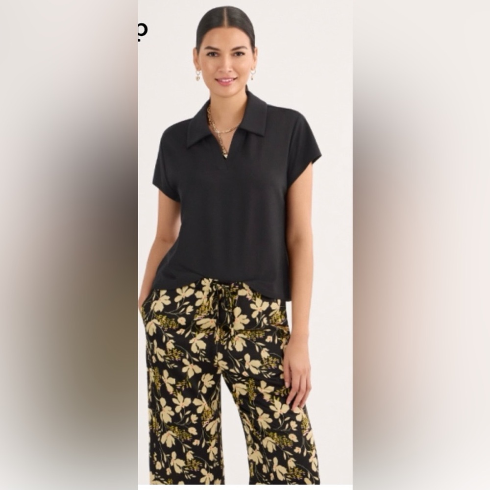 CAbi Kudos Top. Large. EUC. Black